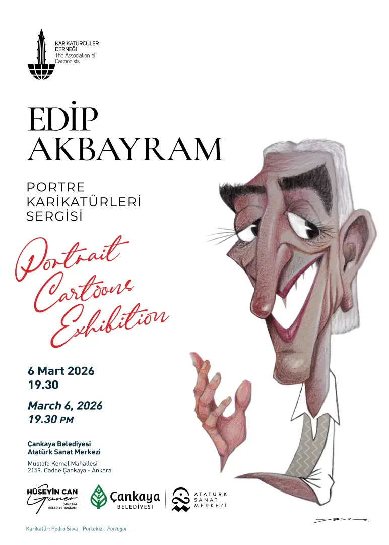 EDİP AKBAYRAM PORTRE KARİKATÜRLERİ SERGİSİ