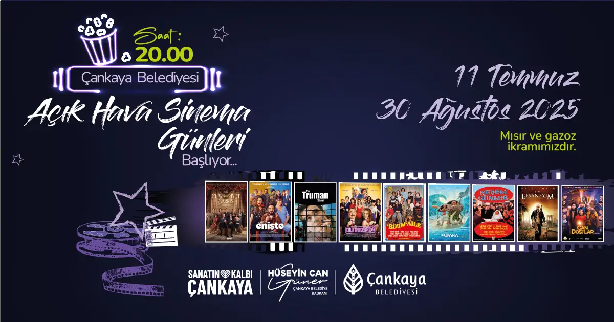 Çankaya'da "Açık Hava Sinema Günleri" Başlıyor haber görseli