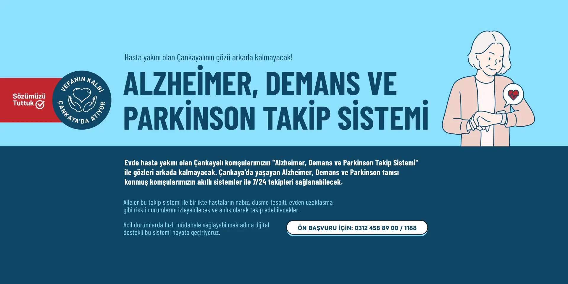 Çankaya'dan Alzheimer Hastalarına Akıllı Takip Sistemi