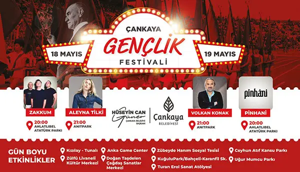 Çankaya Belediyesi 19 Mayıs’ı Gençlik Festivali İle Kutlayacak haber görseli