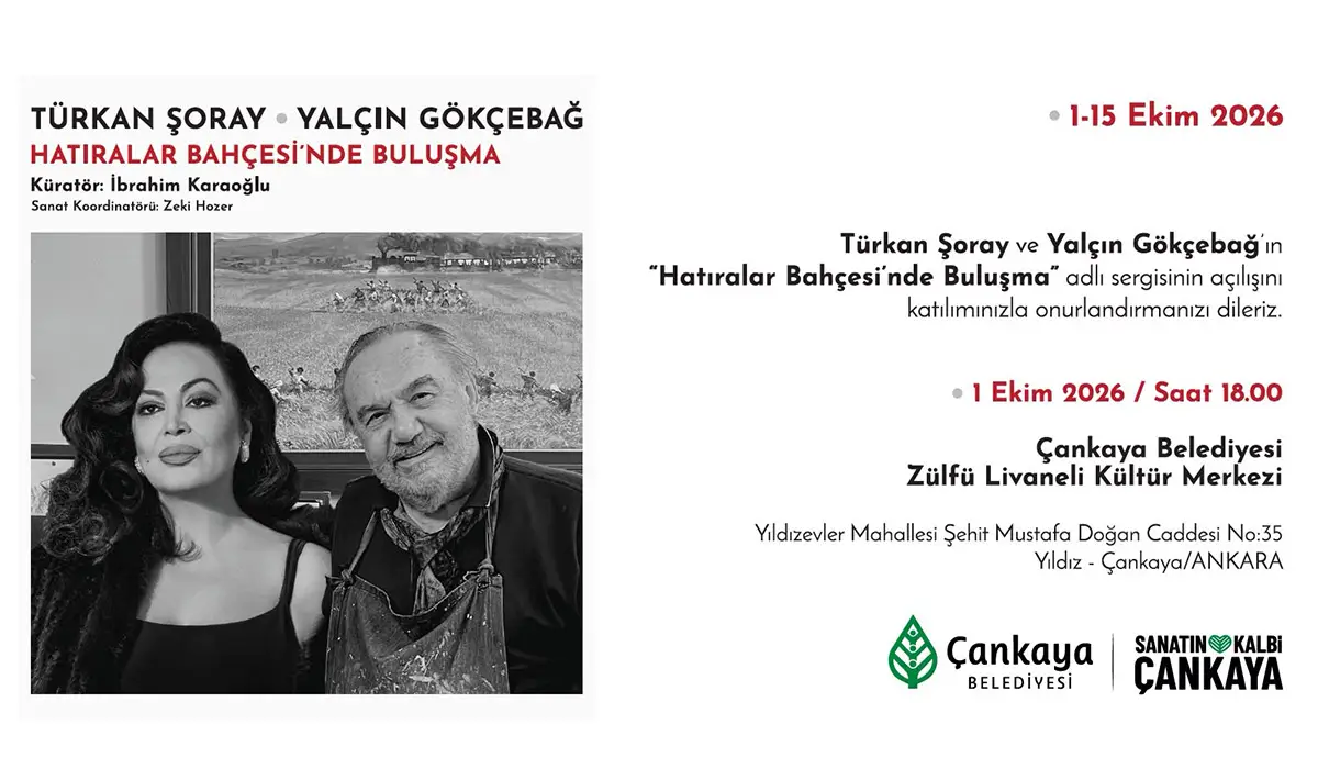 Türkan Şoray “Hatıralar Bahçesinde Buluşma”Sergisi İle Çankaya’da haber görseli