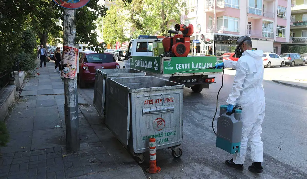 Çankaya'da İlaçlama Çalışmaları Sürüyor haber görseli
