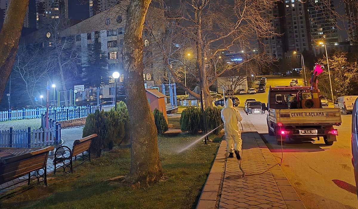 Çankaya'da Sinek ve Haşereye Karşı Gece Mesaisi haber görseli