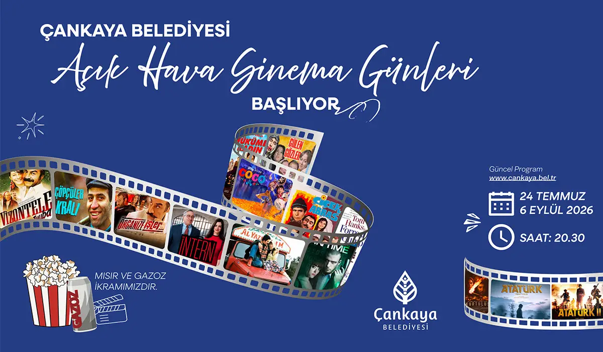 Çankaya'da Açık Hava Sinema Keyfi Başlıyor