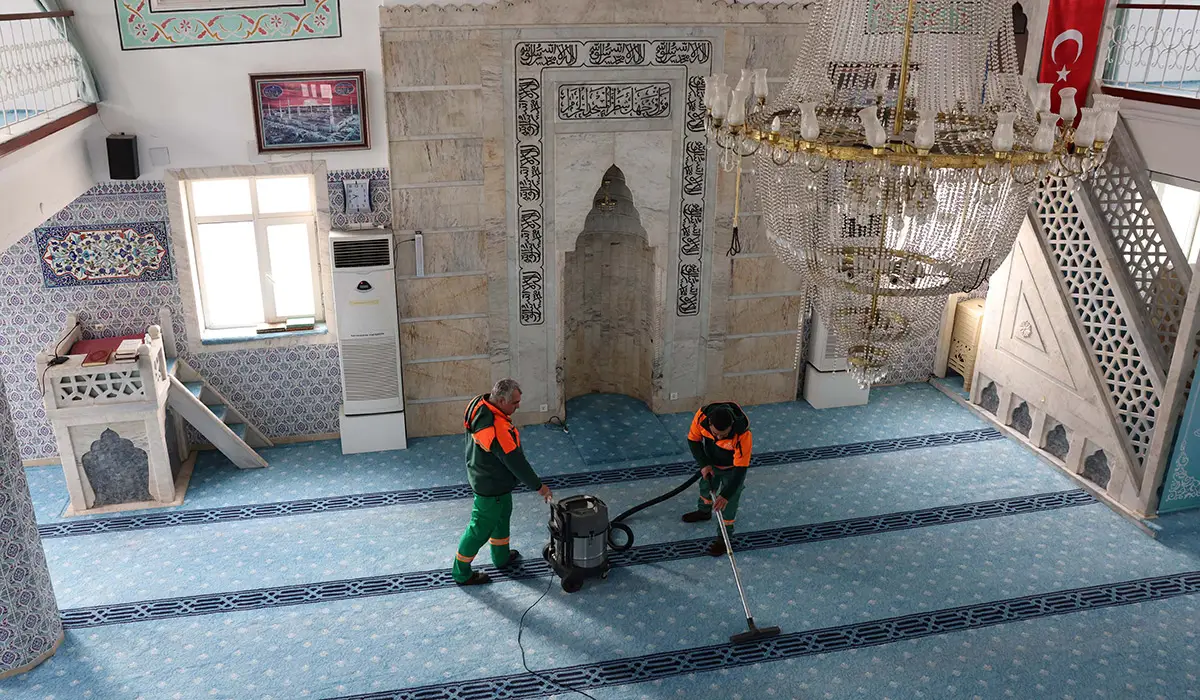 Çankaya’da Ramazan Öncesi İbadethane Temizliği haber görseli