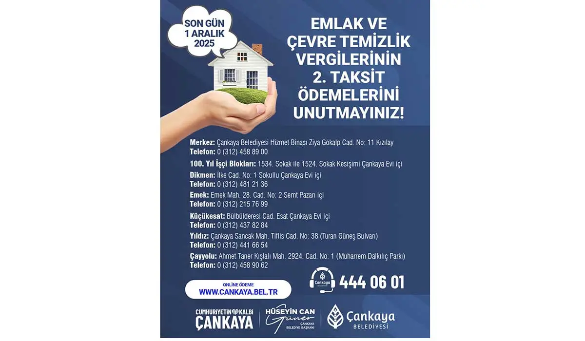 Unutmayın: Vergi Ödemelerinin Son Günü 1 Aralık haber görseli