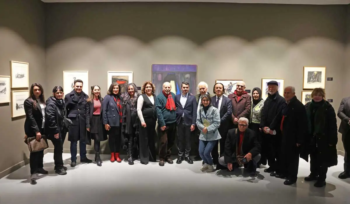 Usta Ressam Zafer Gençaydın'ın Retrospektif Sergisi Sanatseverlerle Buluştu haber görseli